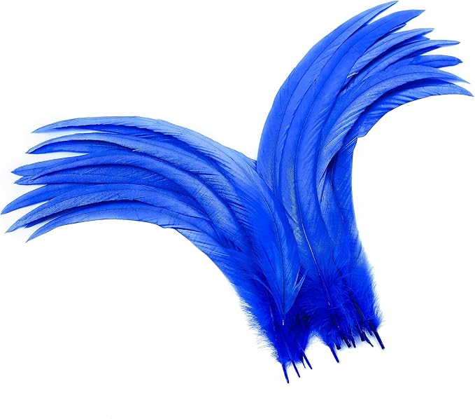 Holmgren Blue Rooster Feathers Bulk by Holmgren
