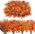 40 Pcs Fake Fall Flowers Artificial Fall Plants Outdoor Faux Fall Flower by Tepaler