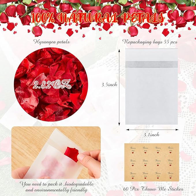 Biodegradable Confetti 10.58 Oz eucalyptus leaves Dried Flower Petals - Image 2