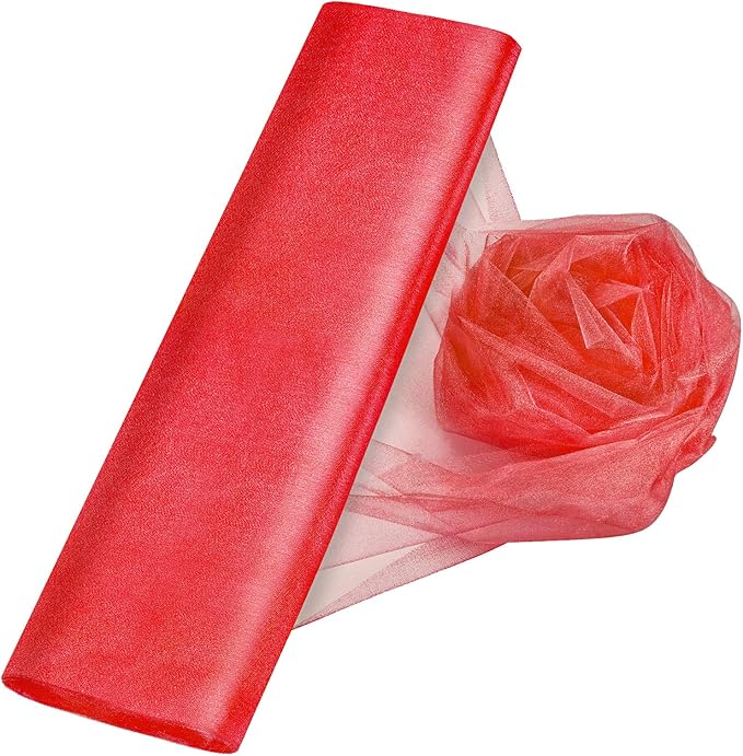 Crystal Organza Tulle Sheer Fabric Backdrop Curtains by Anteer