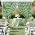 Sage Green Backdrop Curtain by SoarDream