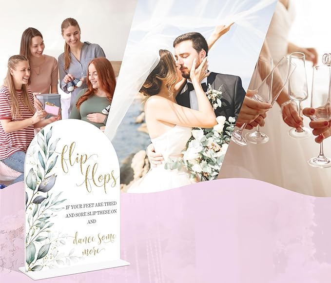 Acrylic Wedding Signs, Wedding Reception Signage, Bridal Shower Table Decor - Image 5