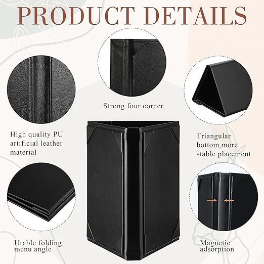 12 Pcs 5 x 7 Inch Triangle Menu Holders - Image 3