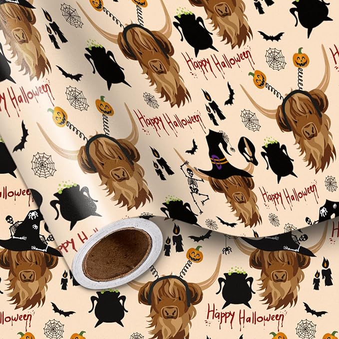 LeZakaa Funny Halloween Wrapping Paper Roll by LeZakaa