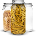 Set of 3 Glass Mason Jar 64 Ounces by Marbelous