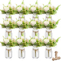12 Pcs Mason Jar Table Centerpiece Floral Table Centerpiece Vases by TANEMUDO