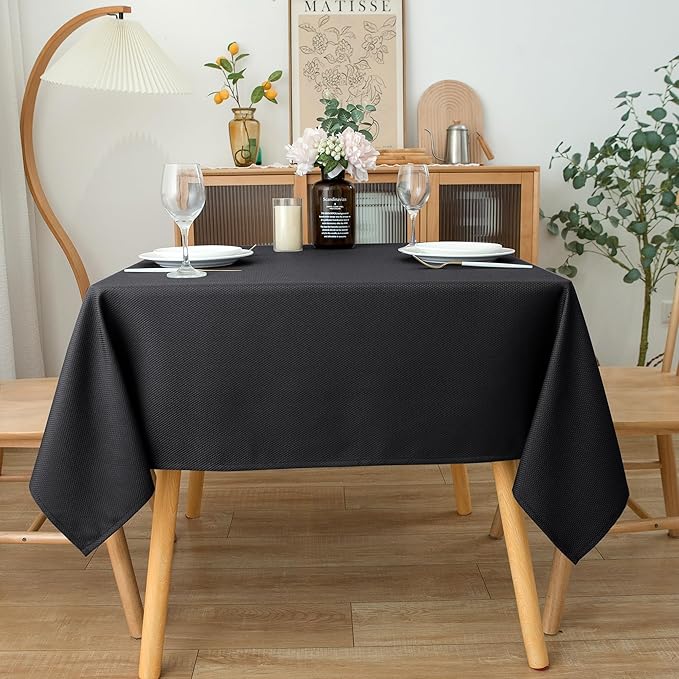 Biscaynebay Textured Fabric Square Tablecloths 70x70 Inches, Wedding and Parties - Image 7