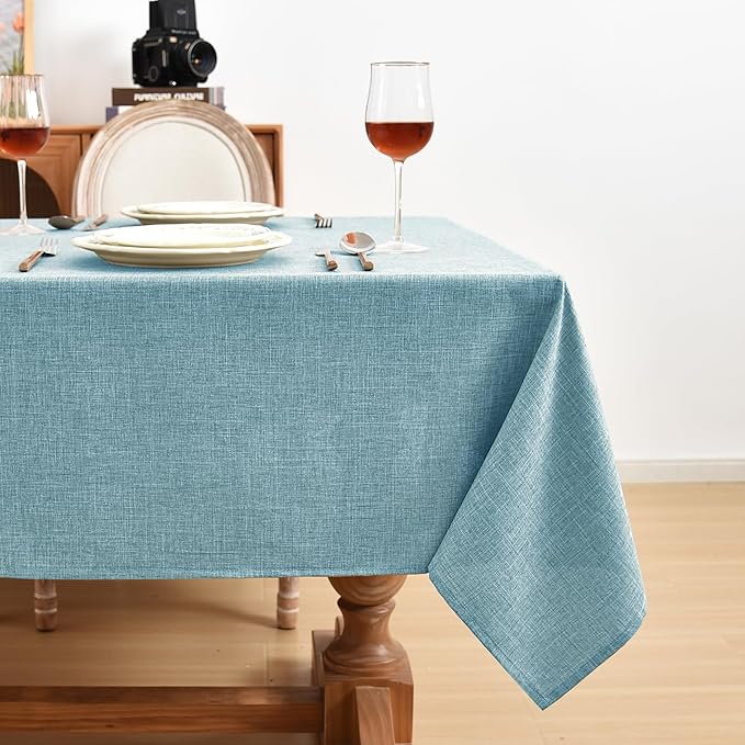 Fitable Faux Linen Tablecloths Rectangle 60 x 120 Inch - Image 3