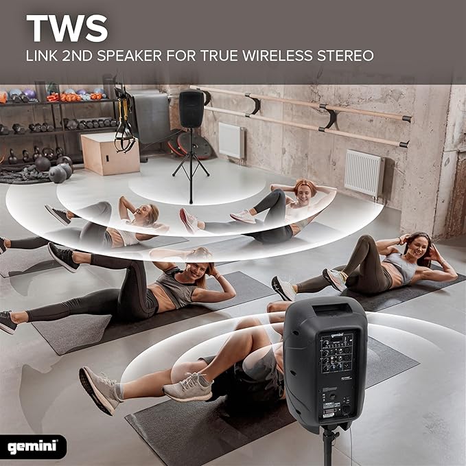 Gemini 10” 1000W Bluetooth PA Speaker - Image 6