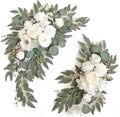 Faux Arch Flower Swag Set of 2 for Wedding Welcome Signs Floral Swag Wedding by Piklado