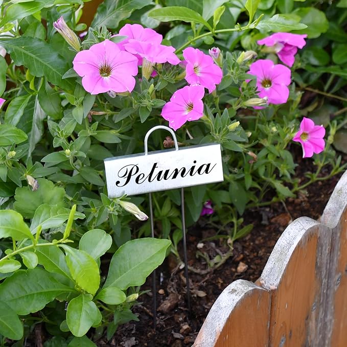 30 Pack Metal Plant Labels for Outdoor Garden Waterproof Plant Markers - Image 8