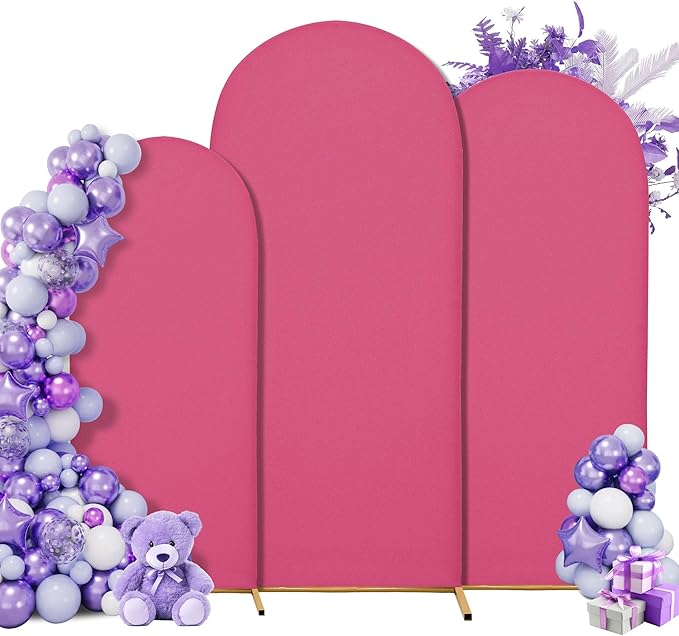 Wedding Arch Cover 4FT 5FT 6FT Arch Backdrop Cover Spandex Fitted Arch Cover by Unknown