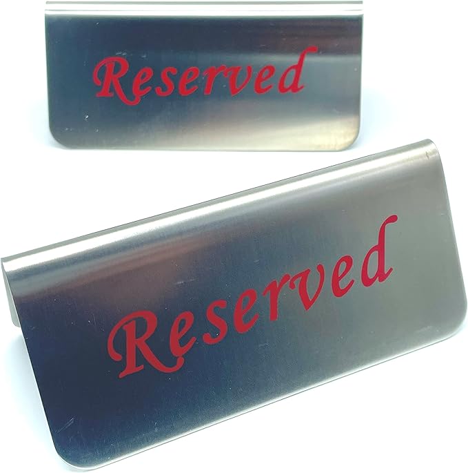 Metal Place Cards Stackable Tent Style Table Numbers, Place Card Holders by TRUEWON