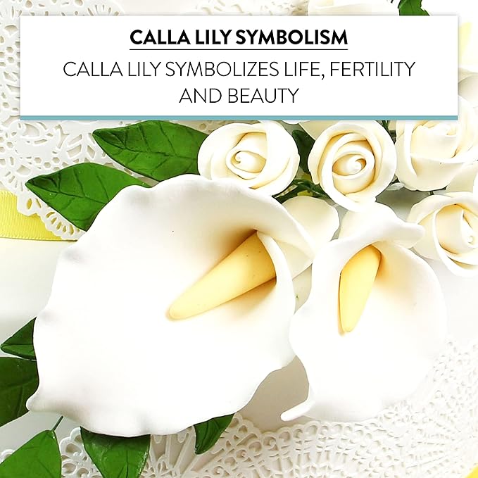 Global Sugar Art Calla Lily Sugar Cake Flowers White - Image 5