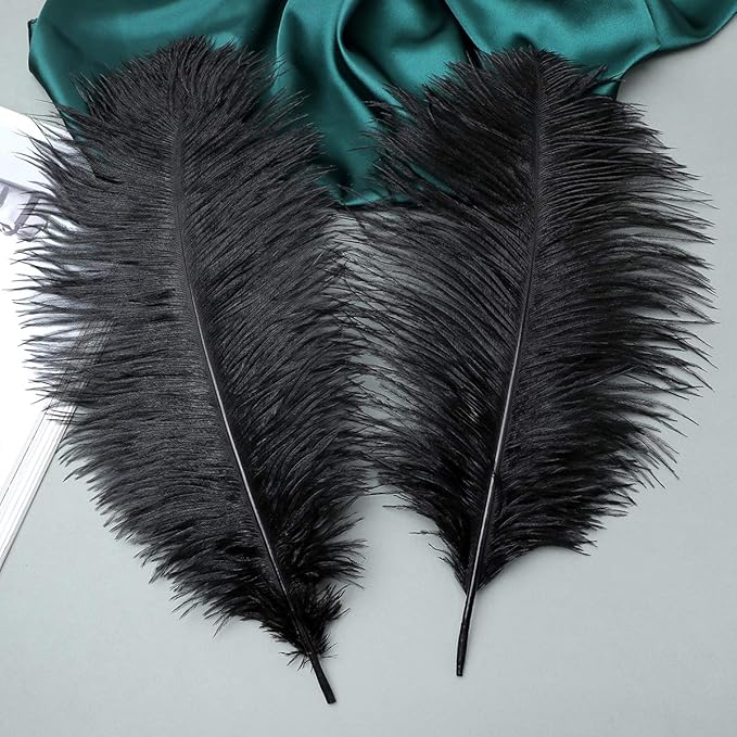 Ballinger Black Ostrich Feathers Bulk - Image 4