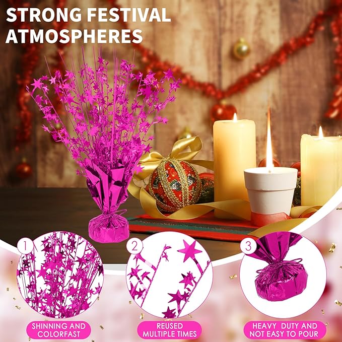 6 Pack Star Table Centerpieces for Party, Birthday Table Decorations for Kids - Image 3