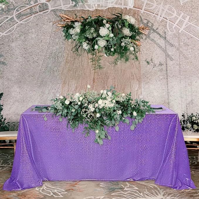 Fitable Sequin Tablecloth for Parties 52x70 Inch - Image 7