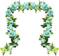 UKELER 2 Pack Artificial Flower Garland Fake Rose Vine Artificial Flowers by Ukeler