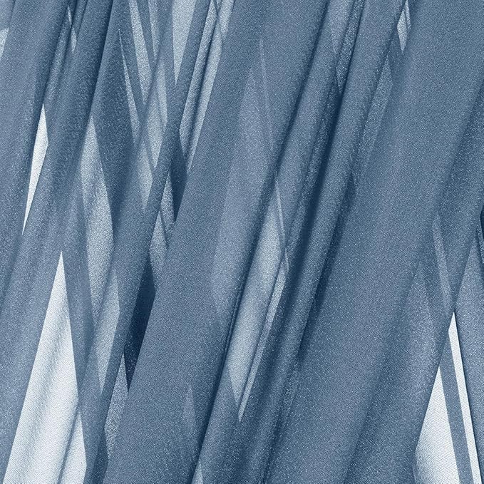 MLMC Dusty Blue Wedding Arch Draping Fabric 1 Panel 29" x 20 FT Extra Long - Image 5