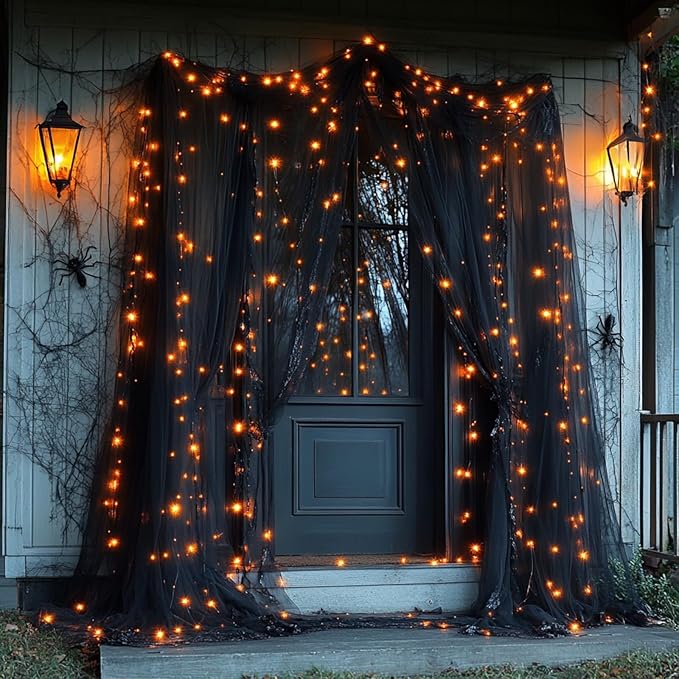 Black Tulle Backdrop Curtain - Image 6