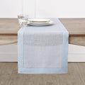 Solino Home Linen Light Blue Table Runner 48 Inches by SolinoHome