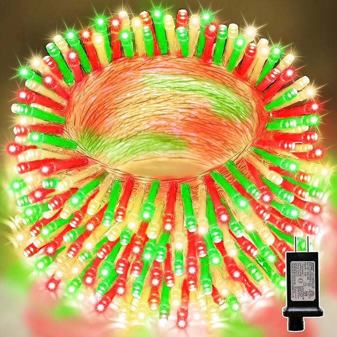 LAMPHOME 66ft Christmas Decorative Mini Lights, 200 LED Transparent Wire Fairy by ULL