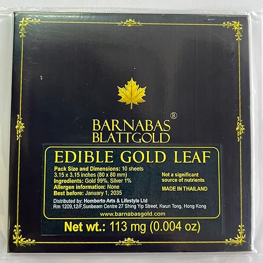 Barnabas Blattgold Edible Gold Leaf 24K - Image 2