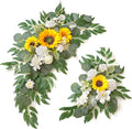 Wedding Sign Faux Flower Swag for Ceremony Party Reception Entrance Floral by Muhanjia
