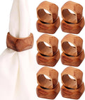 Wooden Napkin Rings Set of 12 Fall Decor by CLEENTABLE