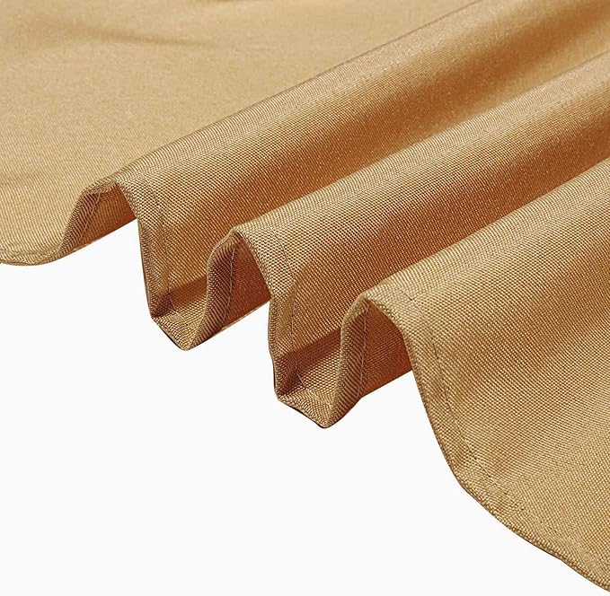 Efavormart 70" Square Linens Gold Wholesale Linens Polyester Square Linen - Image 9