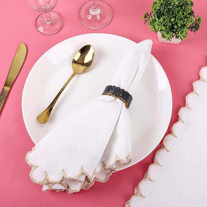 Epoxy Resin Napkin Rings Set of 12 - Image 2