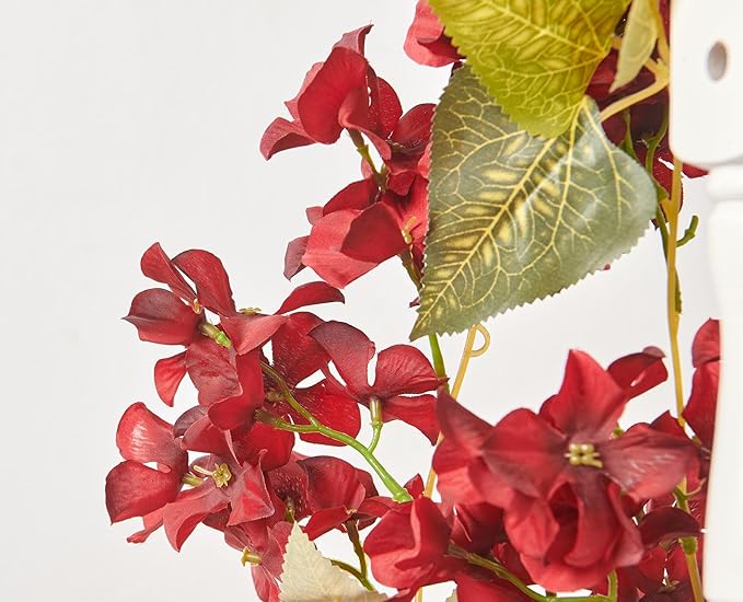 Flower Garland, Artificial Hydrangea Vine Flowers, Hanging Fake Hydrangeas Vine - Image 8