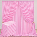 40 ft x 10 ft Wrinkle Free Baby Pink Backdrop Curtain by Outpain