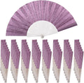 48 Pack Handheld Fan, Folding Hand Glitter Fan by SiissaPeksid