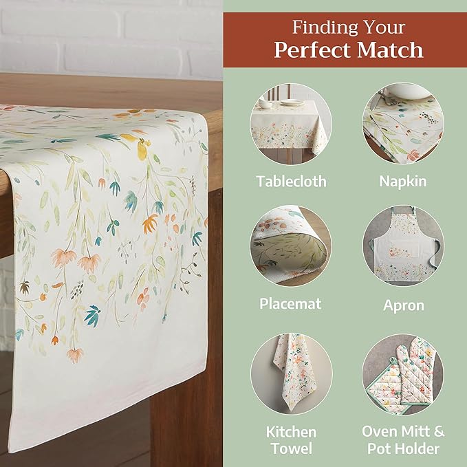 Maison d' Hermine Table runner 100% Cotton Double Layer Table Runners 72 inches - Image 5