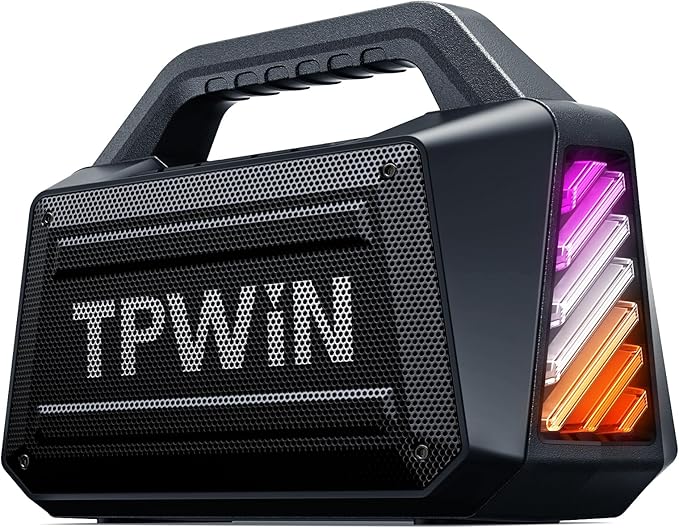 Bluetooth Speaker - 80W Loud Rugged Outdoor Speakers by TPWIN
