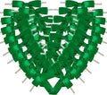 50pcs 2-1/2" Green Satin Ribbon Bows by Micomon