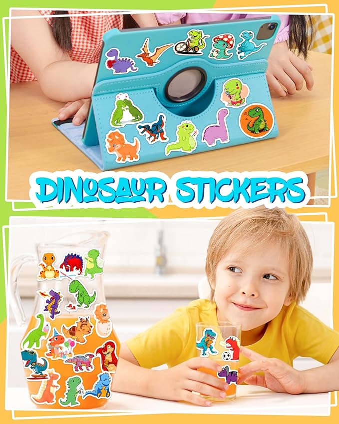 300 Pcs Dinosaur Stickers for Kids, Cute Water Bottle Stickers for Kids - Image 2