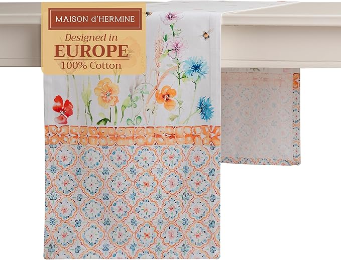 Maison d' Hermine Table Runner 100% Cotton Single Layer Table Runners 108 by MaisondHermine