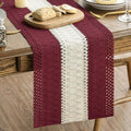 Artoid Mode Red Farmhouse Rustic Table Runner, Seasonal Hollow Kitchen Dining by ArtoidMode