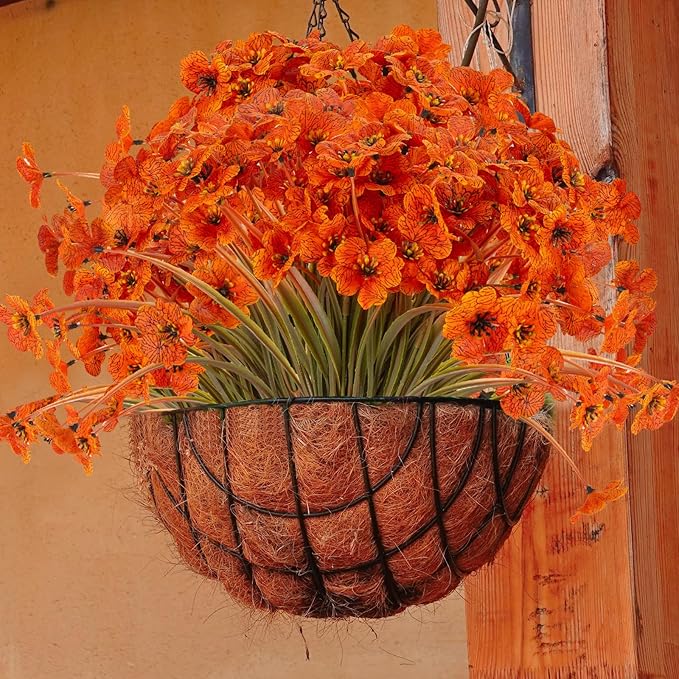 20 Bundles Artificial Fall Flowers Outdoor UV Resistant Fake Flowers No Fade - Image 7