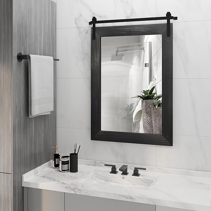COGOOD Farmhouse Barn Door Mirror by COGOOD