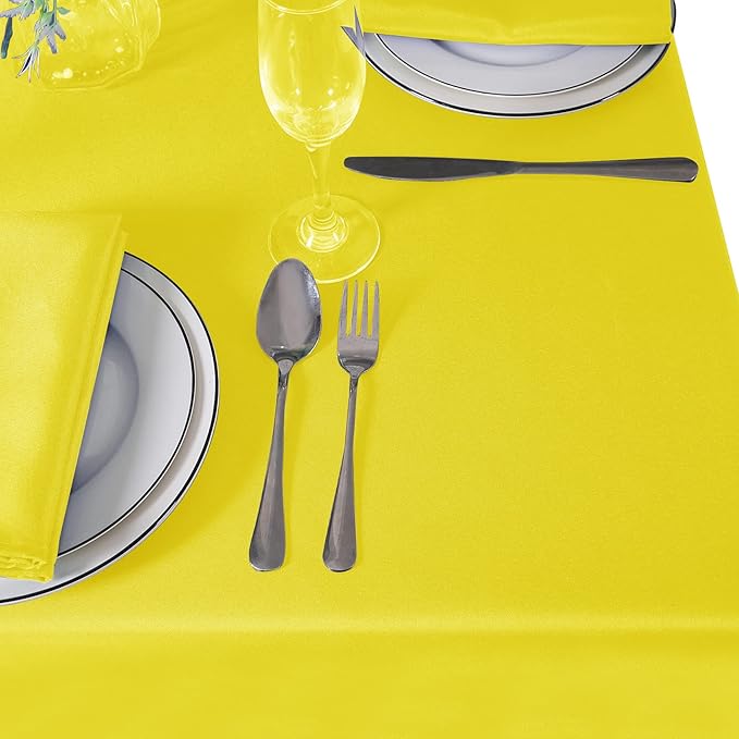 Cupuamon Square Tablecloth 52x52 inch Washable Polyester Fabric Table Cloth - Image 7