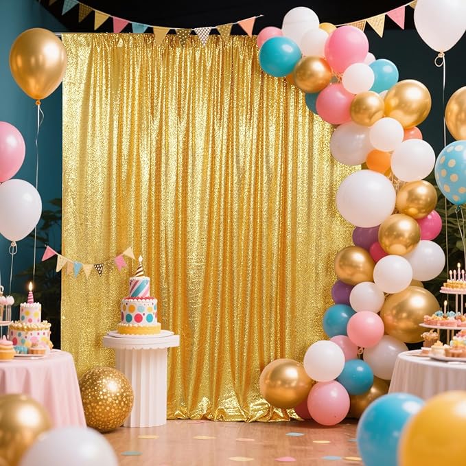 SquarePie Sequin Backdrop Less See Through Thick Background - Image 3