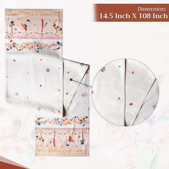 Maison d' Hermine Table Runner 100% Cotton Double Layer Table Runners 108 - Image 4