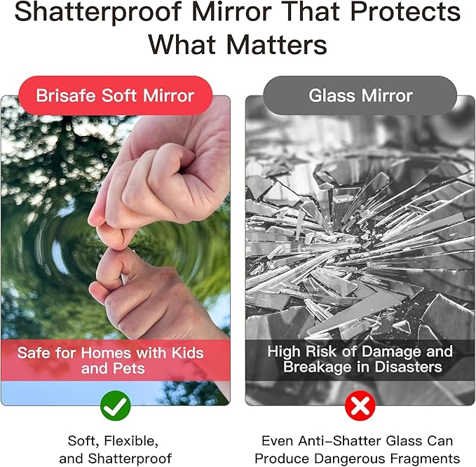 brisafe 2PCS 71" X 24" Gym Mirror - Image 3