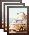 KTKDE A2 Picture Frame Walnut Woodgrain Display 16.5x23.4 inch Poster Frames by KTKDE