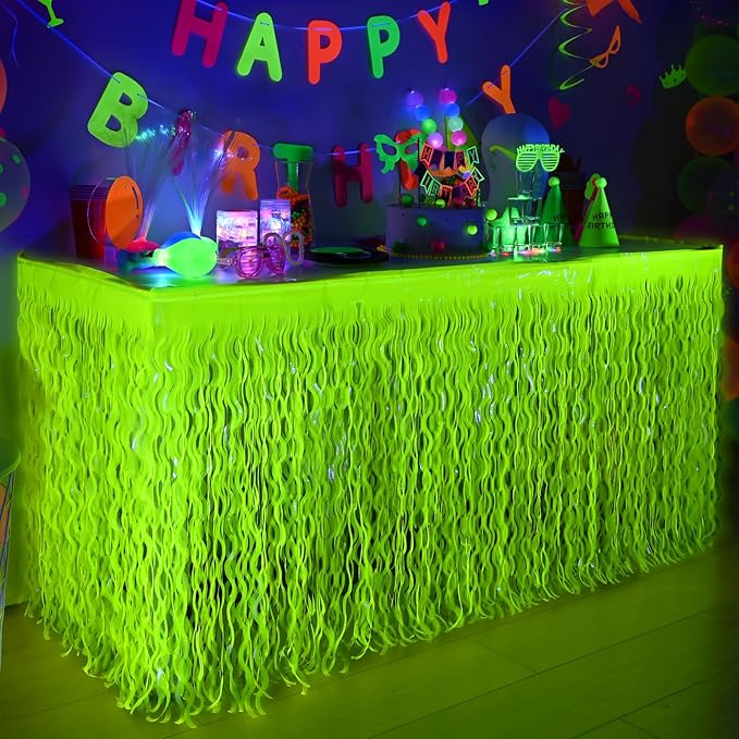 Mega-L Glow in The Dark Party Supplies, 2 Pack Neon Party Decorations by Mega-Loopolis
