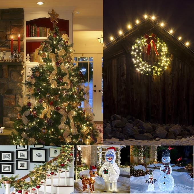 Outdoor String Lights Christmas Lights 50 LED Battery Operated String Lights - Image 7