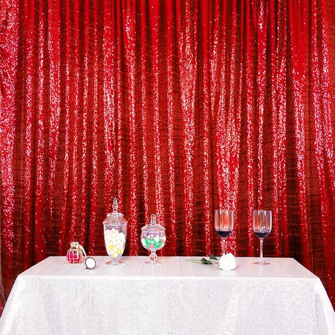 SquarePie Sequin Backdrop Curtain Not See Through Thick Glitter Background - Image 7